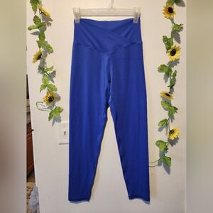 Aerie Offline Real Me Large 7/8 Purple/Blue Active Leggings